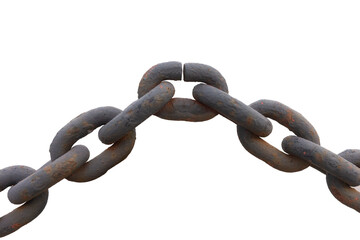 rusty iron chain