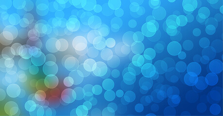 Blurred bokeh light on dark colorful background. New Year holidays template. Abstract glitter defocused blinking stars Glowing and Sparkling