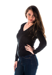 Obraz premium Young attractive woman