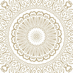 Oriental Seamless Vector Pattern - Repeating ornament for textile, wraping paper, fashion etc.