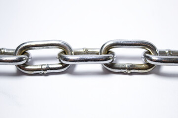 Obraz premium Metal chain with several interlaced links