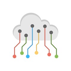 Cloud computing technology icon. Network concept.