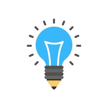 recommend clip art: Creative idea symbol icon. Light bulb icon.