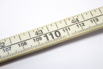 Centimeter ruler for use in construction and home decoration