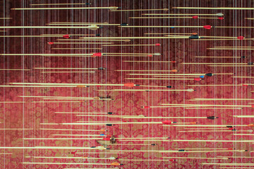 Arrows being thrown to a wall