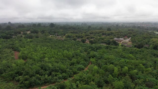 Paysage de la charmante ville de Dimbokro en C&ocirc;te d'Ivoire.
 Dimbokro est une ville du centre de la C&ocirc;te d'Ivoire, situ&eacute;e &agrave; 240 km au nord de la capitale &eacute;conomique Abidjan.
