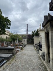Fototapeta na wymiar Cimetière de Passy à Paris