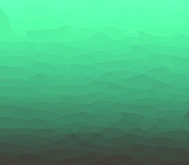 Green polygonal background. Vector illustration.