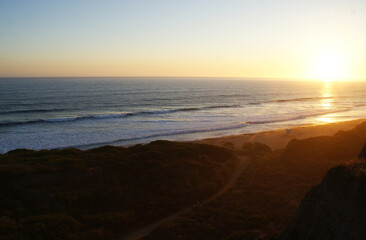 Sunset along the San Onofre coast