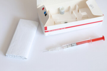 Used dose of Interferon injectable solution in pre-filled syringe for the treatment of Hepatitis C,...