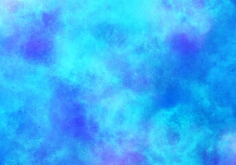 Fondo azul con formaciones de nebulosas brillantes