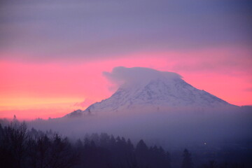 Mt. Rainer at sunrise