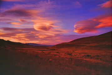 Fototapeta na wymiar patagonia sunset 