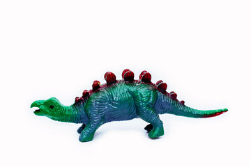 toy for children - dinosaur on a white background, isolated