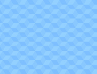 Blue background with convex squares. Seamless vector illustration. 
