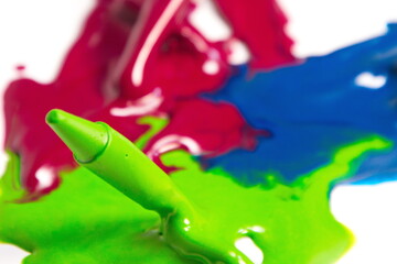 Melted and Swirling Crayons