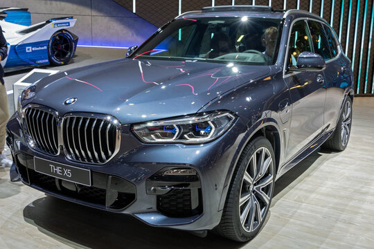 New BMW X5 car model showcased at the Frankfurt IAA Motor Show 2019. FRANKFURT, GERMANY - SEP 11, 2019
