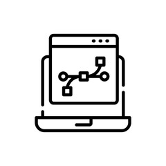 Web Design Vector outline Icon. Eps 10