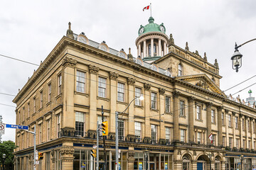 Fototapeta premium The Renaissance Revival style building of St. Lawrence Hall built in 1850 as a meeting place for public gatherings, concerts and exhibitions. Toronto, Ontario, Canada.