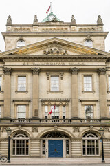The Renaissance Revival style building of St. Lawrence Hall built in 1850 as a meeting place for public gatherings, concerts and exhibitions. Toronto, Ontario, Canada.