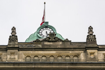 The Renaissance Revival style building of St. Lawrence Hall built in 1850 as a meeting place for public gatherings, concerts and exhibitions. Toronto, Ontario, Canada.