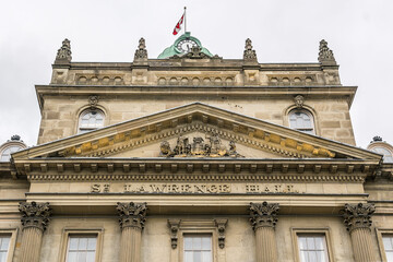 The Renaissance Revival style building of St. Lawrence Hall built in 1850 as a meeting place for public gatherings, concerts and exhibitions. Toronto, Ontario, Canada.