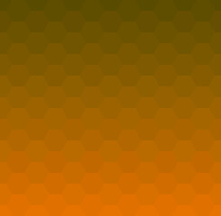 Orange honeycomb mosaic. Orange hexagon tiles background. Seamless vector illustration. Print for wrapping, web, fabric, surface, scrapbooking, etc. 