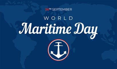 World Maritime Day Background Illustration