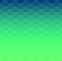 Fototapeta na wymiar Green honeycomb mosaic. Seamless vector illustration. 