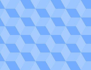 Blue background with convex squares. Seamless vector illustration. 