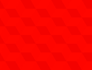 Red background with convex squares. Seamless vector illustration. 