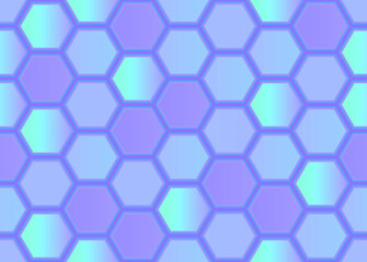 Violet honeycomb mosaic. Seamless vector illustration. 
