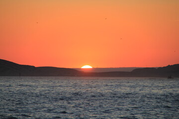 Fototapeta premium Coucher de soleil Prado Marseille