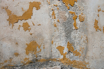 old grunge paint on house wall
