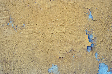 old grunge paint on house wall