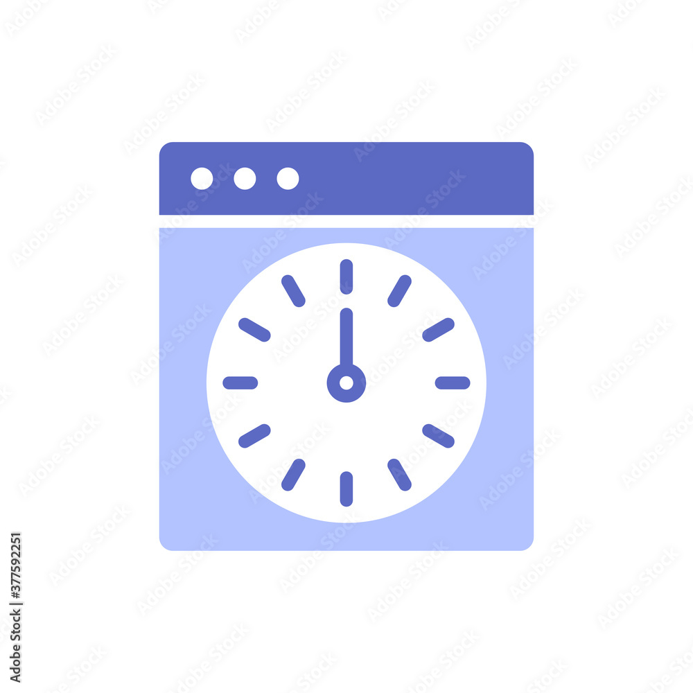 Poster page optimization solid color style icon.
