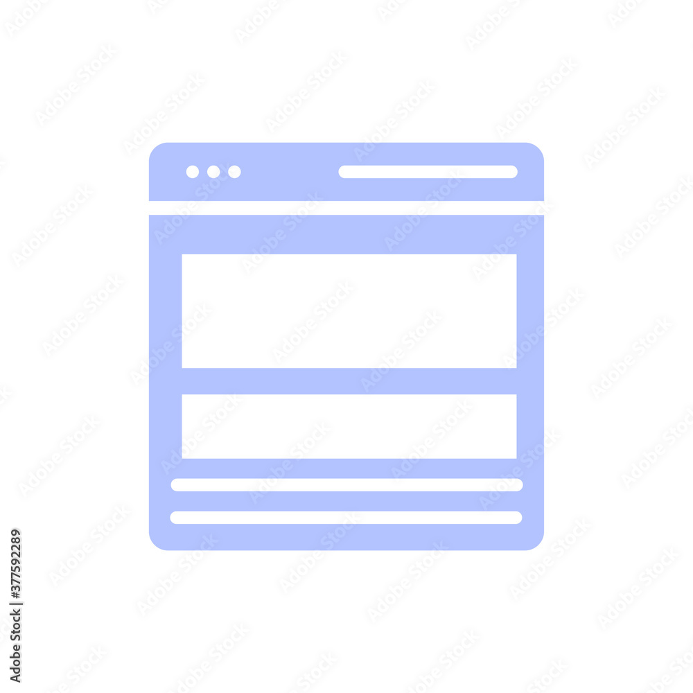 Poster ux design solid color style icon.