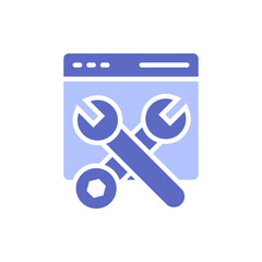 Maintenance solid color style icon. 