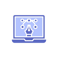 illustration Tools solid color style icon. 