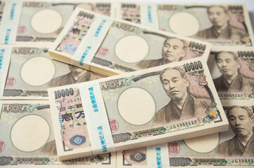 日本円の紙幣　一万円札