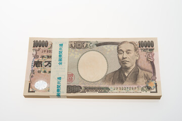 日本円の紙幣　一万円札