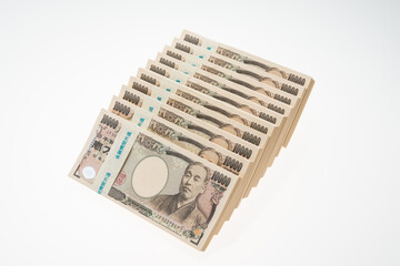 日本円の紙幣　一万円札