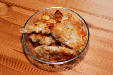 Fried chicken fillet.