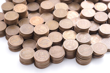 10円玉の集合写真