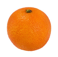 Fresh mandarin orange isolated on white background with clipping path