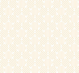 Fototapeta premium Lines in a circle with three angles seamless repeat pattern background