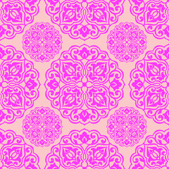Persian Seamless Repeat Pattern Background