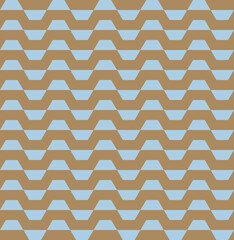 Hexagonal Wavy Line Seamless Repeat Pattern Background