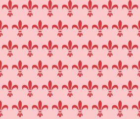 Fleur De Lis Seamless Repeat Pattern Background