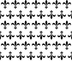 Fleur De Lis Seamless Repeat Pattern Background